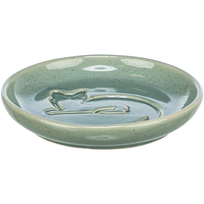 Trixie miska na karmę dla kota, ceramiczna ulga dla kota, niebieska