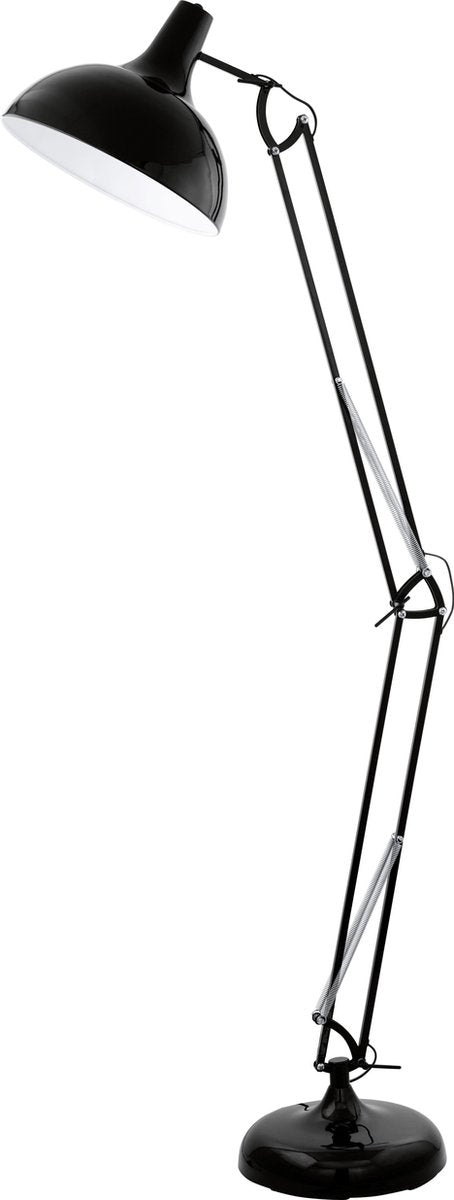 Eglo borgillio - vloerlamp - 1 lichts - zwart