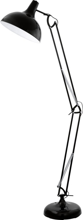 Eglo borgillio - vloerlamp - 1 lichts - zwart