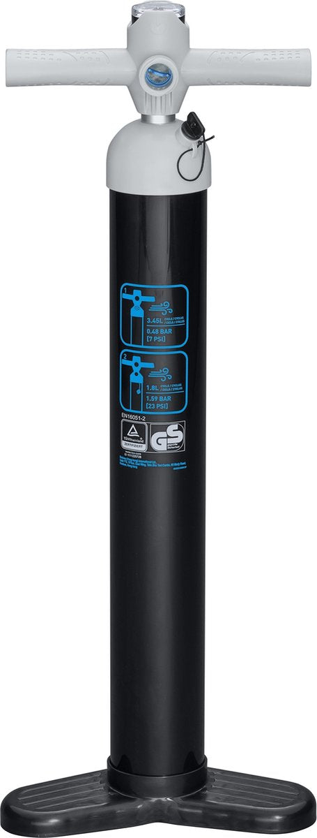 Bestway handpomp sport 25x10,5x65 cm opblaasbaar en kamperen 62227