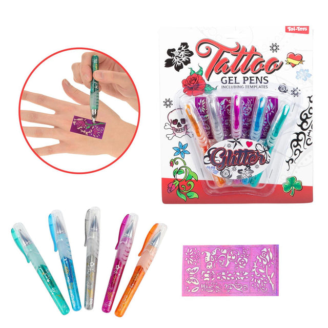 Toi-toys Toi Toys zestaw 5 długopisów żelowych do tatuażu