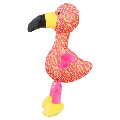 Tkanina Trixie Flamingo w kolorze różowo-żółtym