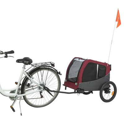 Trixie rower dla psa kot szary czerwony