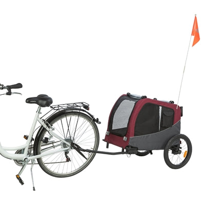 Trixie rower dla psa kot szary czerwony