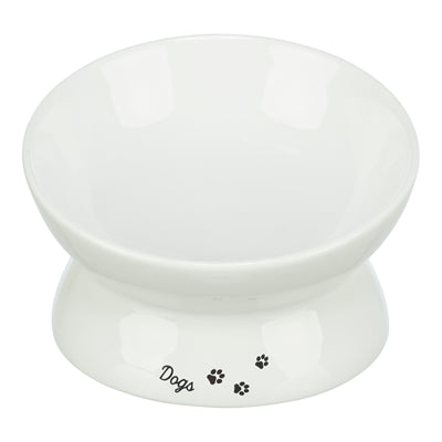 Trixie miska dla psa miska do picia ceramiczna wypukła w kolorze białym