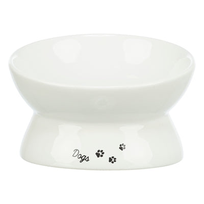 Trixie miska dla psa miska do picia ceramiczna wypukła w kolorze białym