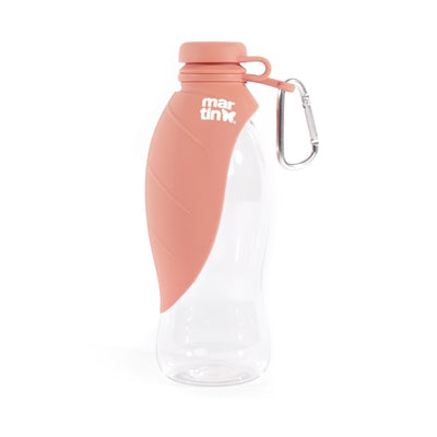 Martin drinkfles met silicone drinkbak roze