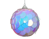 Decoris Bombka świąteczna cekiny opalizująca 8cm 4 szt