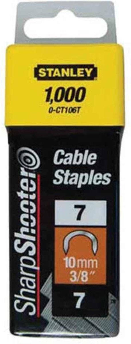 Zszywki Stanley 1-ct107t 11mm typ 7 - ve=1000