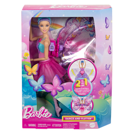 Tańcząca i trzepocząca lalka Barbie – magiczne skrzydła motyla