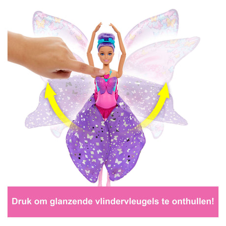 Tańcząca i trzepocząca lalka Barbie – magiczne skrzydła motyla
