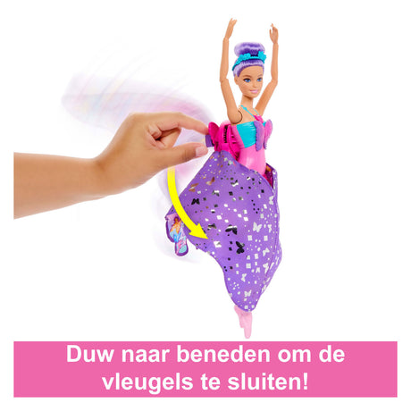Tańcząca i trzepocząca lalka Barbie – magiczne skrzydła motyla