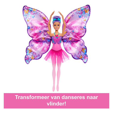 Tańcząca i trzepocząca lalka Barbie – magiczne skrzydła motyla