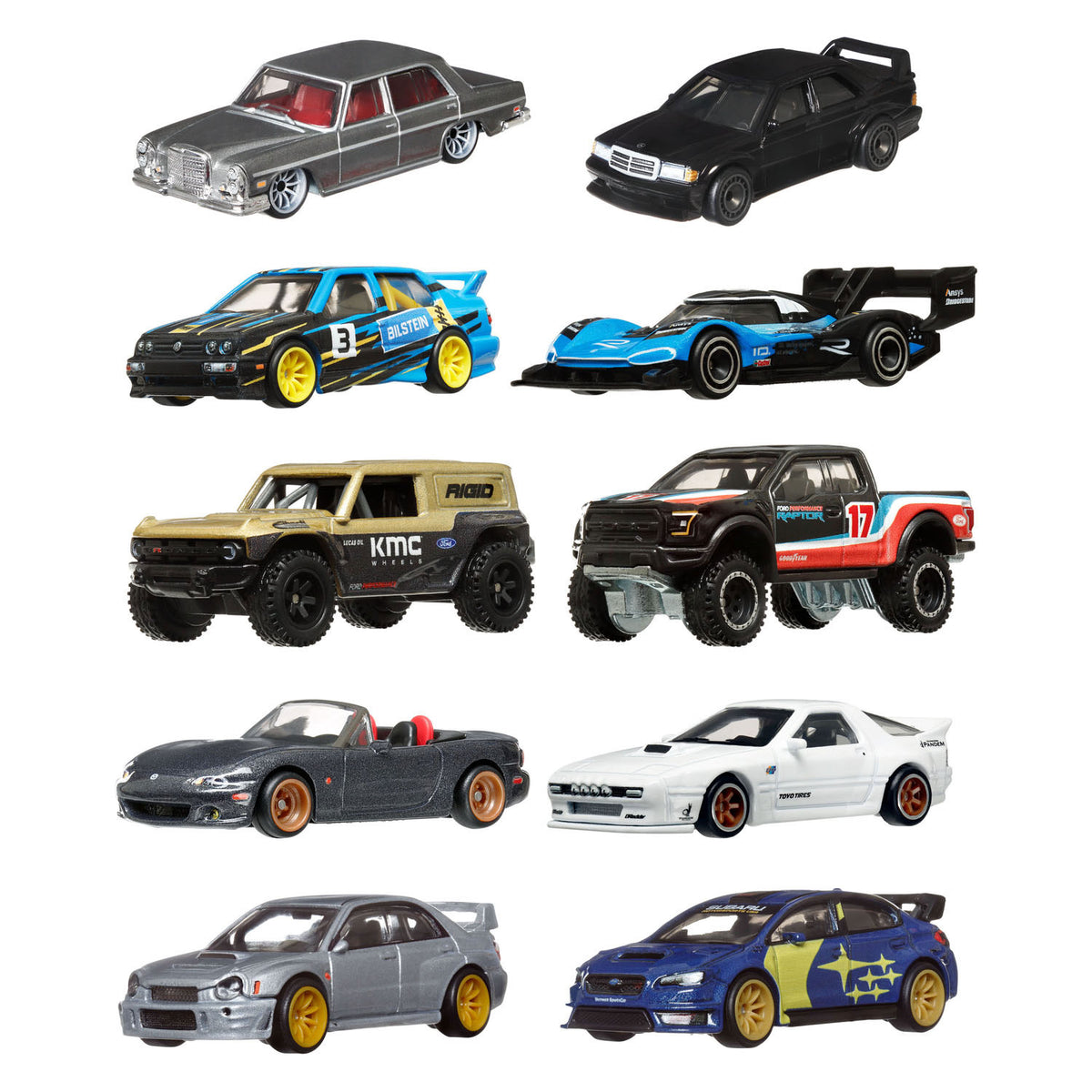 Zestaw kultur samochodów premium Hot Wheels 1:64 - 2 szt.