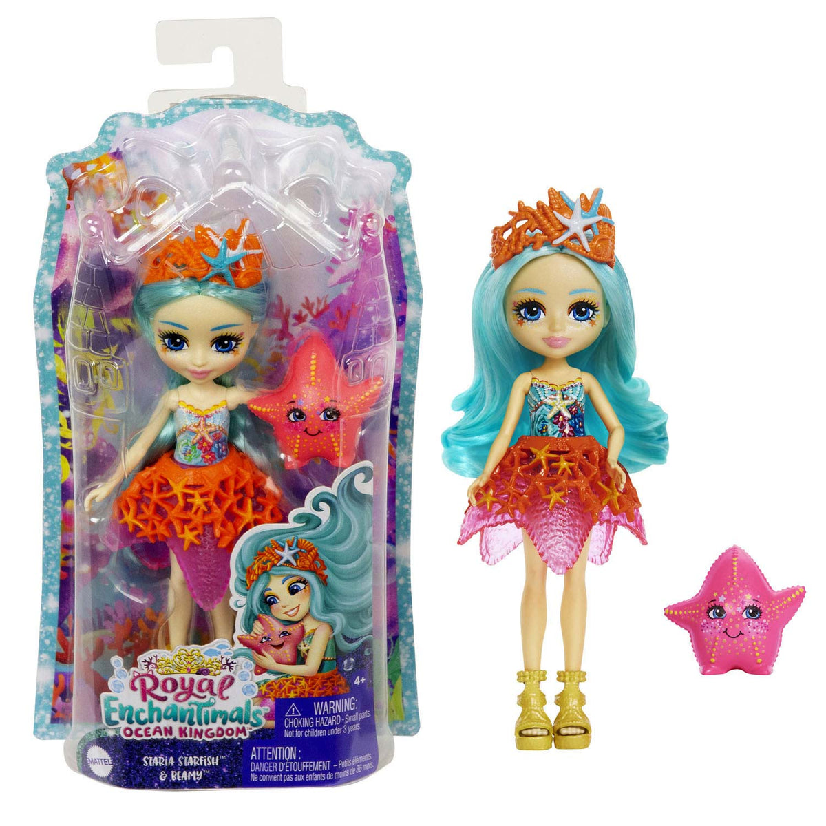 Mattel Enchantimals Ocean Kingdom Staria Starfish BEAMY