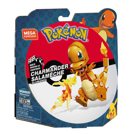 Zestaw konstrukcyjny Mega Construct Pokemon - Charmander - 180szt.