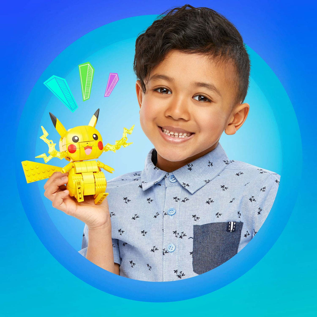 Zestaw konstrukcyjny Mattel Mega Construx Pokemon - Pikachu - 211 elementów.