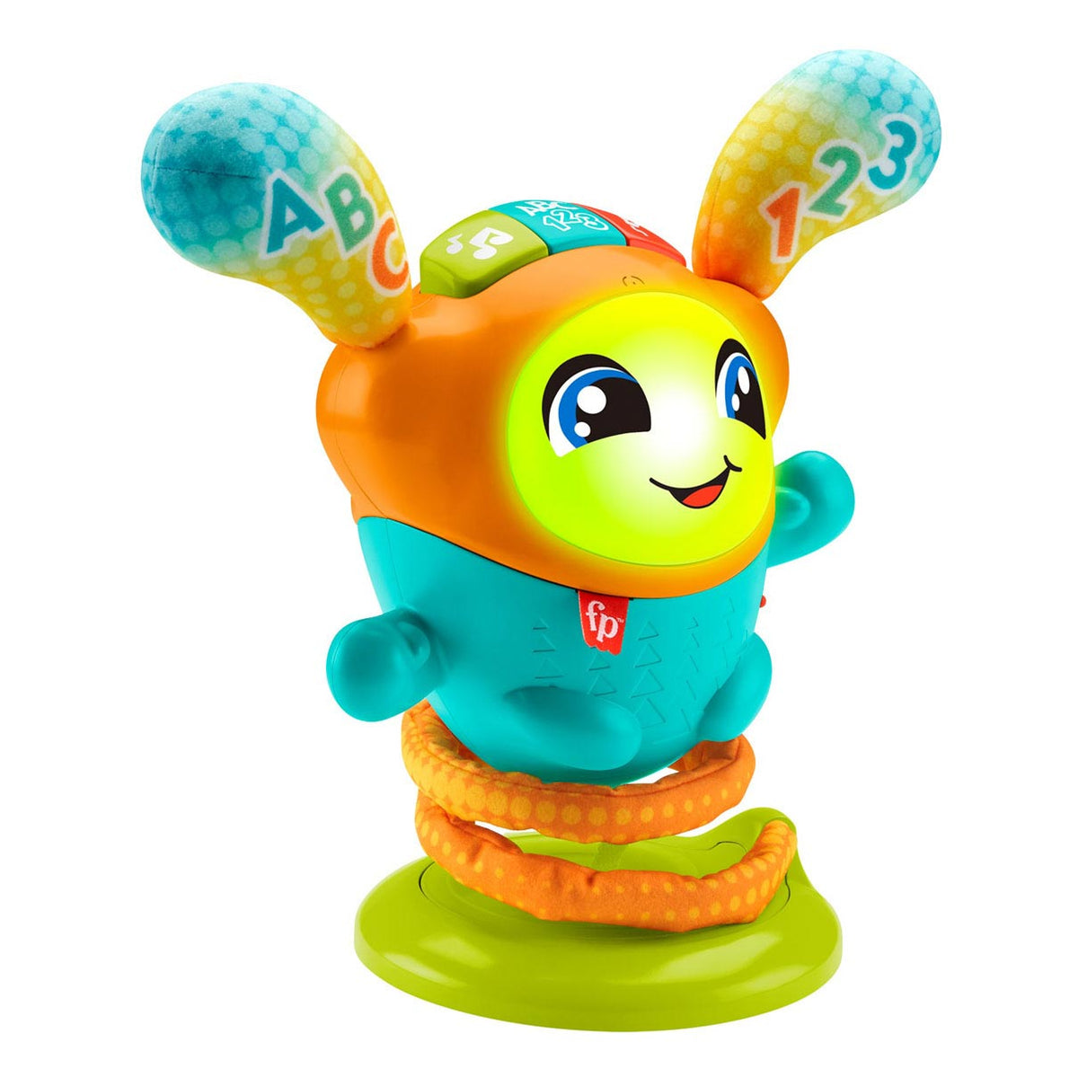 Robot edukacyjny Fisher-price DJ Bouncin Beats – zabawka dla małego dziecka – wielojęzyczna