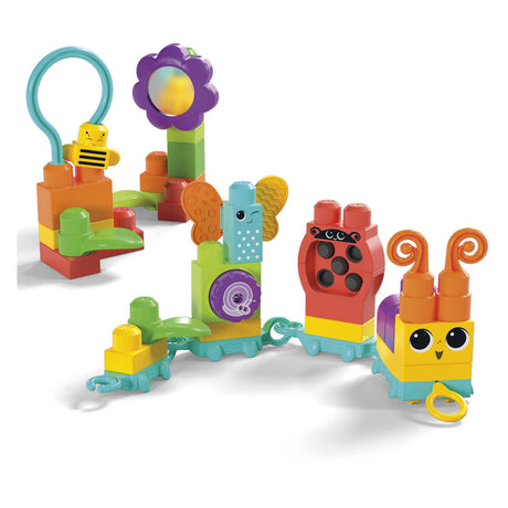 Zestaw konstrukcyjny Mega Bloks Move'n Groove Caterpillar - 30 sztuk.
