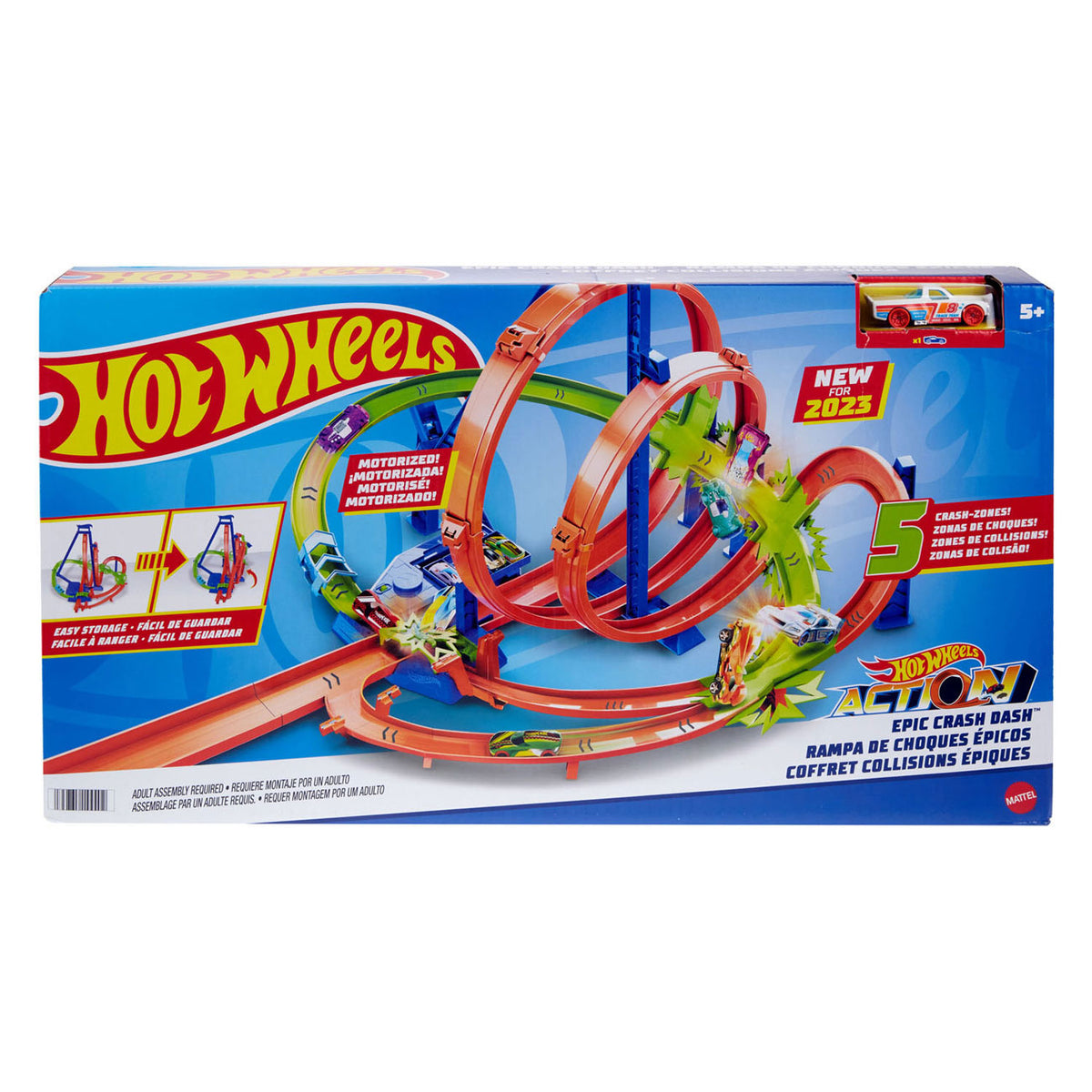 Legendarny zestaw Hot Wheels Action tor wyścigowy Crash and Blast