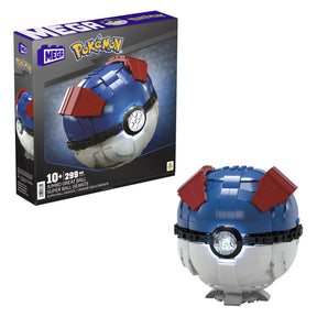 Zestaw do budowania pokemonów Mattel Mega Construx Jumbo Greatt Ball - 299 sztuk.