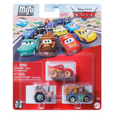 Samochody Mattel Disney Pixar Mini samochody wyścigowe, 3 szt.