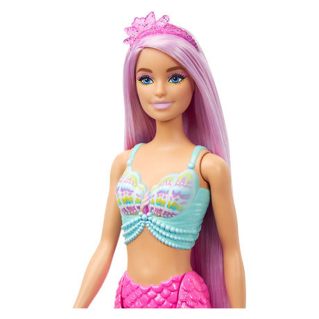Barbie syrena, różowe, długie włosy