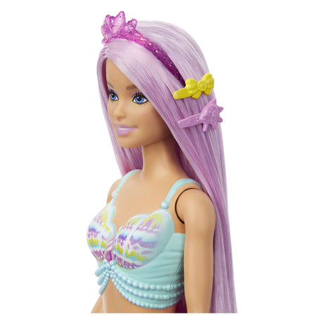 Barbie syrena, różowe, długie włosy