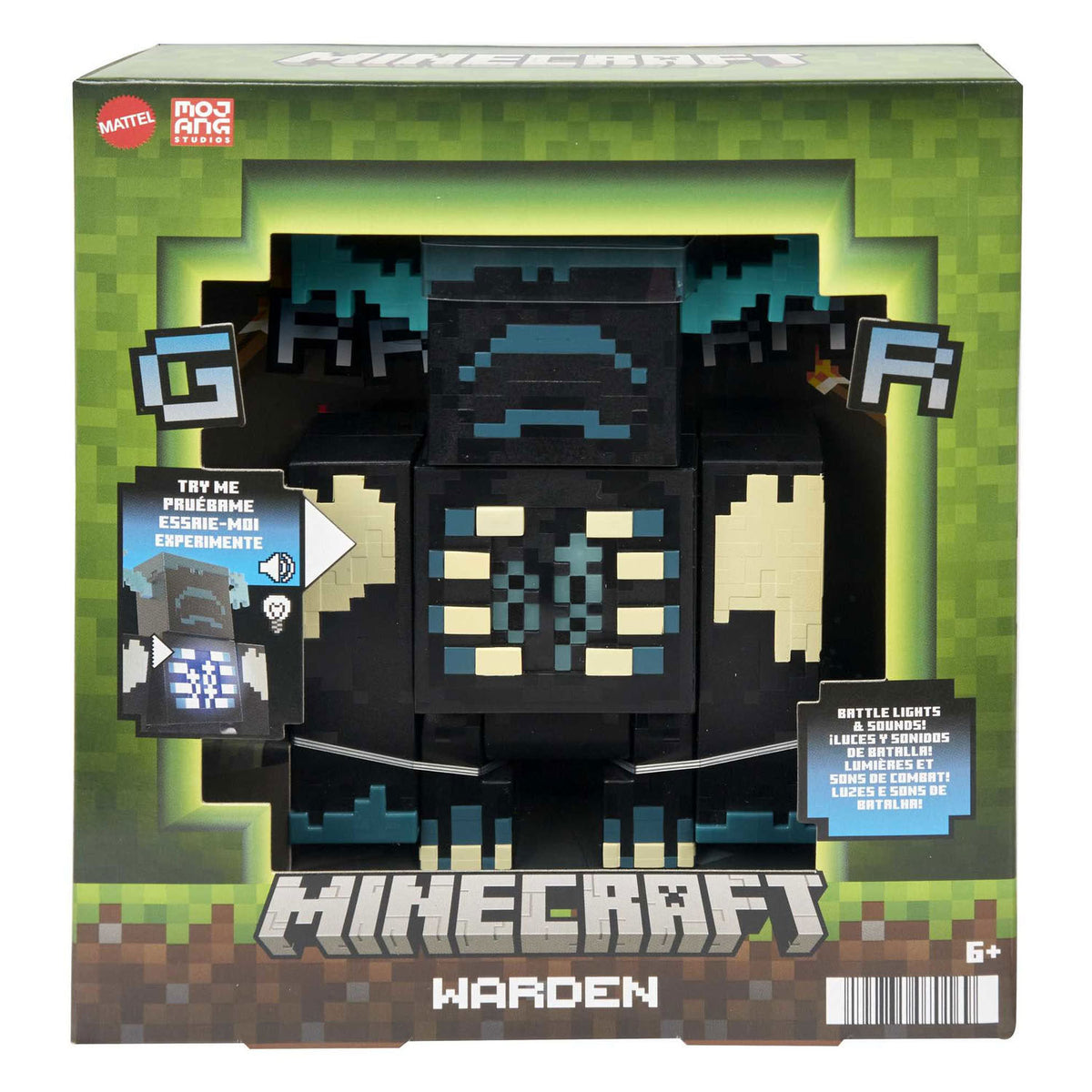 Mattel Minecraft Warden Figura