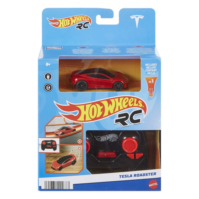 Samochód sterowany zdalnie sterowanym samochodem Hot Wheels Tesla Roadster