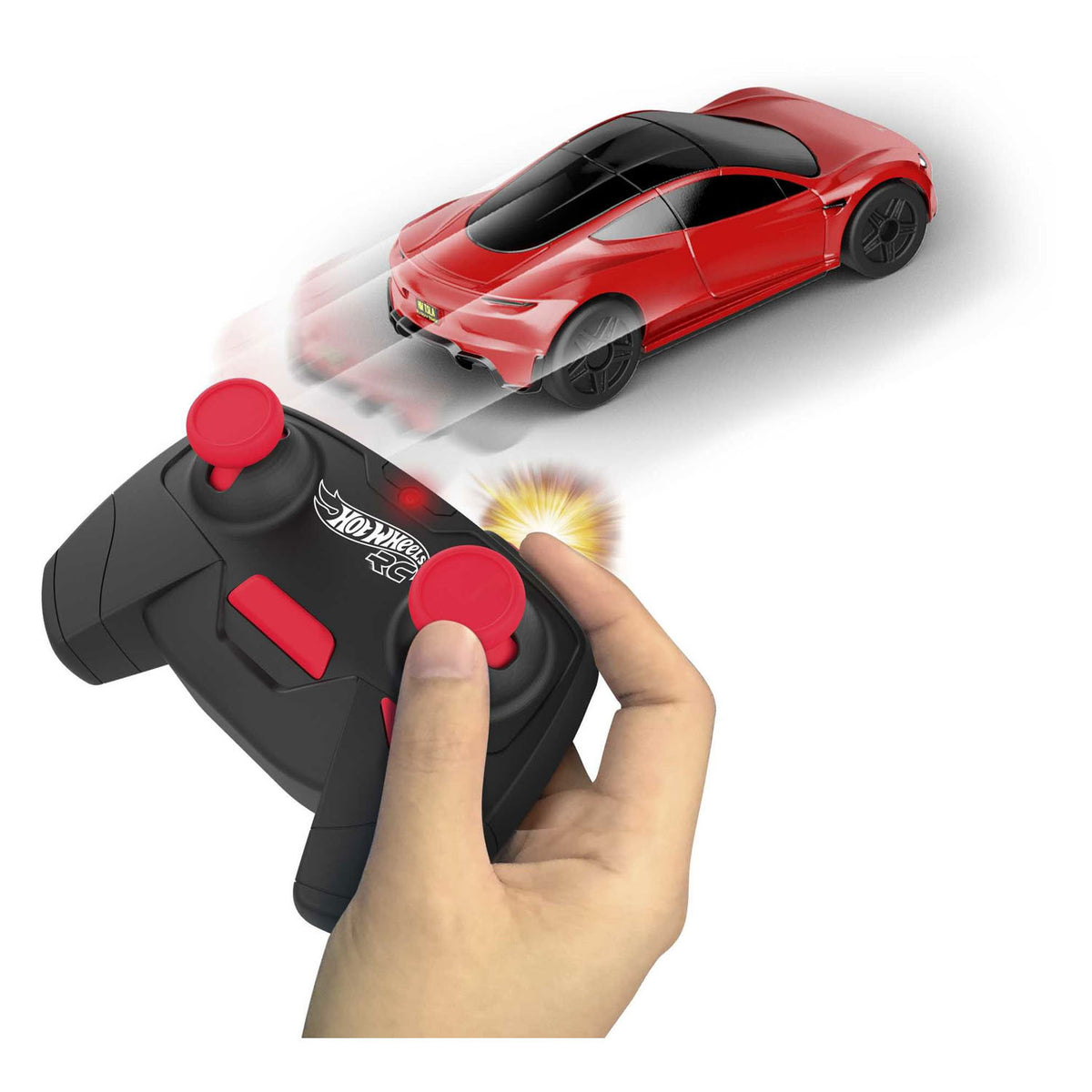 Samochód sterowany zdalnie sterowanym samochodem Hot Wheels Tesla Roadster