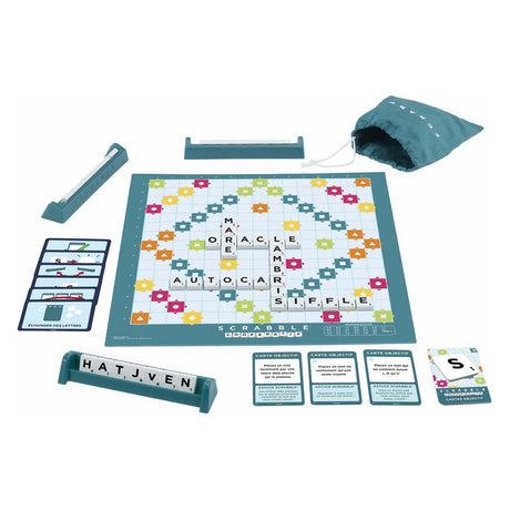 Gry Mattel scrabble razem - gra planszowa - 2 jeux i 1 - francuski