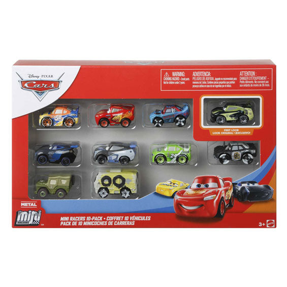 Pojazdy Disney Pixar Mini Racers, 10szt.