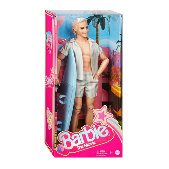 Lalka Barbie Ken z filmu Mattel w paski