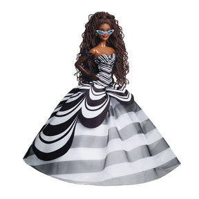Lalka Mattel Barbie z okazji 65. urodzin w kolorze niebiesko-szafirowym