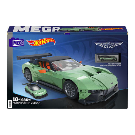Zestaw konstrukcyjny Mattel Mega Hot Wheels Aston Martin Vulcan - 986 elementów.