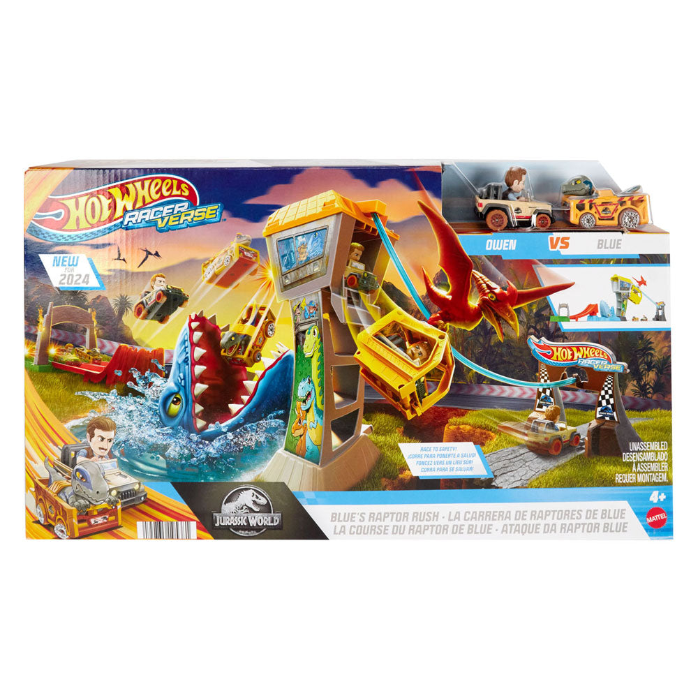Hot Wheels Racer Fresh Blue's Raptor Rush Play Play