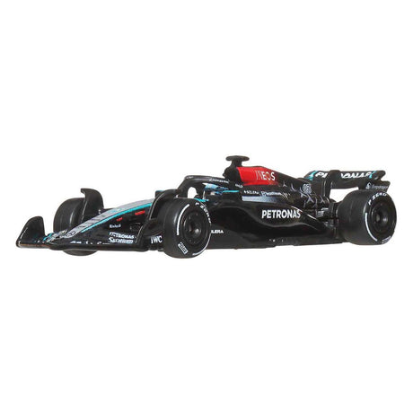 Kolekcjonerski samochodzik wyścigowy Hot Wheels Premium Metal Formuły 1 – George Russell Mercedes-Benz