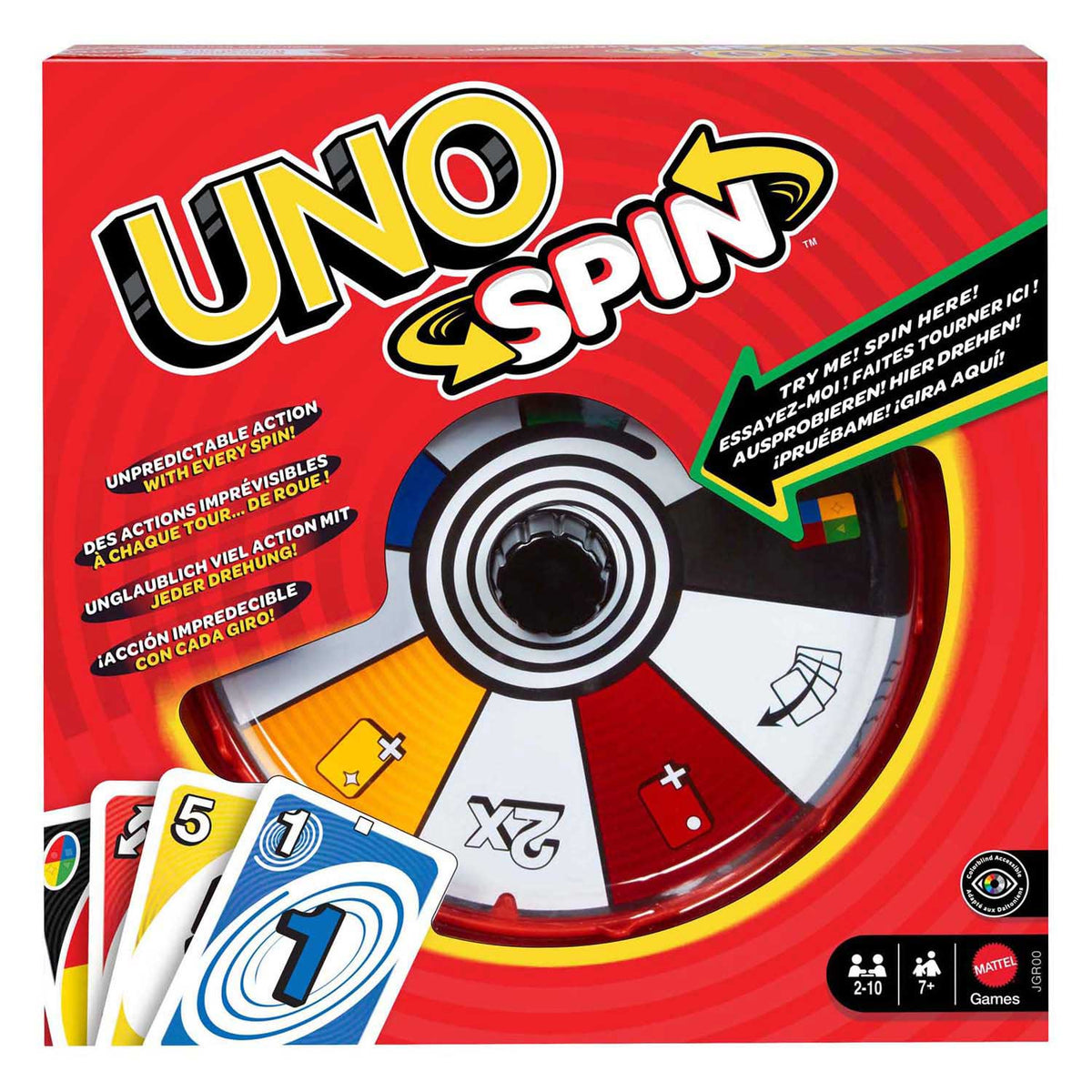 Gry karciane Uno Spin firmy Mattel