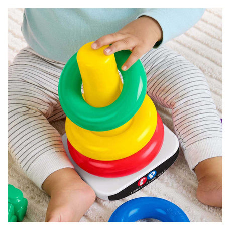 Wieża do układania firmy Mattel Fisher Price i koraliki do klikania