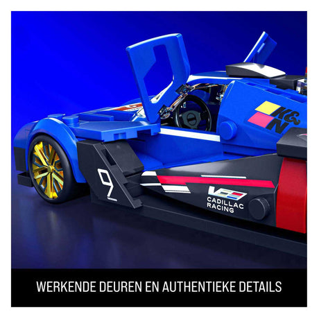 Zestaw do budowania Cadillac 1:32 Hot Wheels Brick Shop Speed ​​​​Series - 236 sztuk.