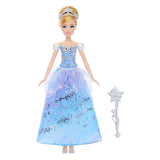 Mattel Disney Princess Cinderella – urzekająca lalka w sukni balowej z pokazem świetlnym i dźwiękiem