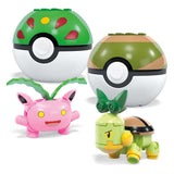 Mega Bloks Zestaw do budowania Pokémon Mega Construct - Bulbasaur, Turtwig, Hoppip i Oddish