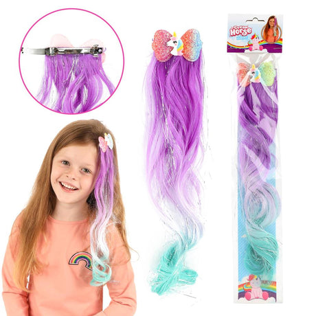 Toi-toys Toi Toys kosmyk włosów z brokatowym jednorożcem