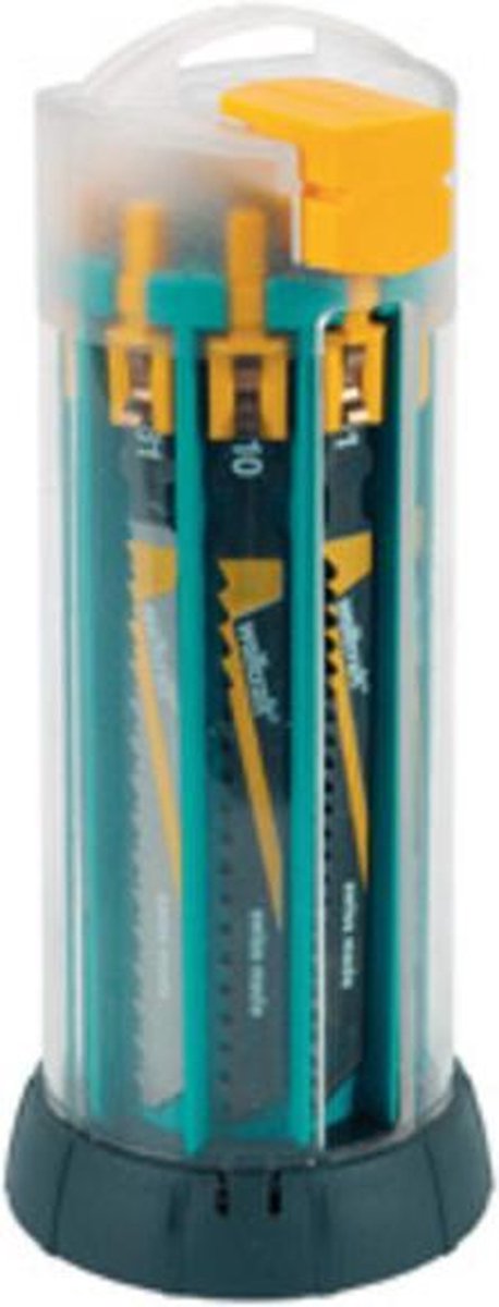Wolfcraft - decoupeerzaagbladen set 10-delig – t-schacht – hout, kunststof metaal – 3559000