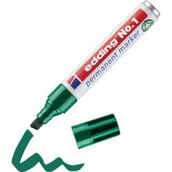 Marker permanentny nr ed. 1 zielona końcówka dłuta 1-5 mm