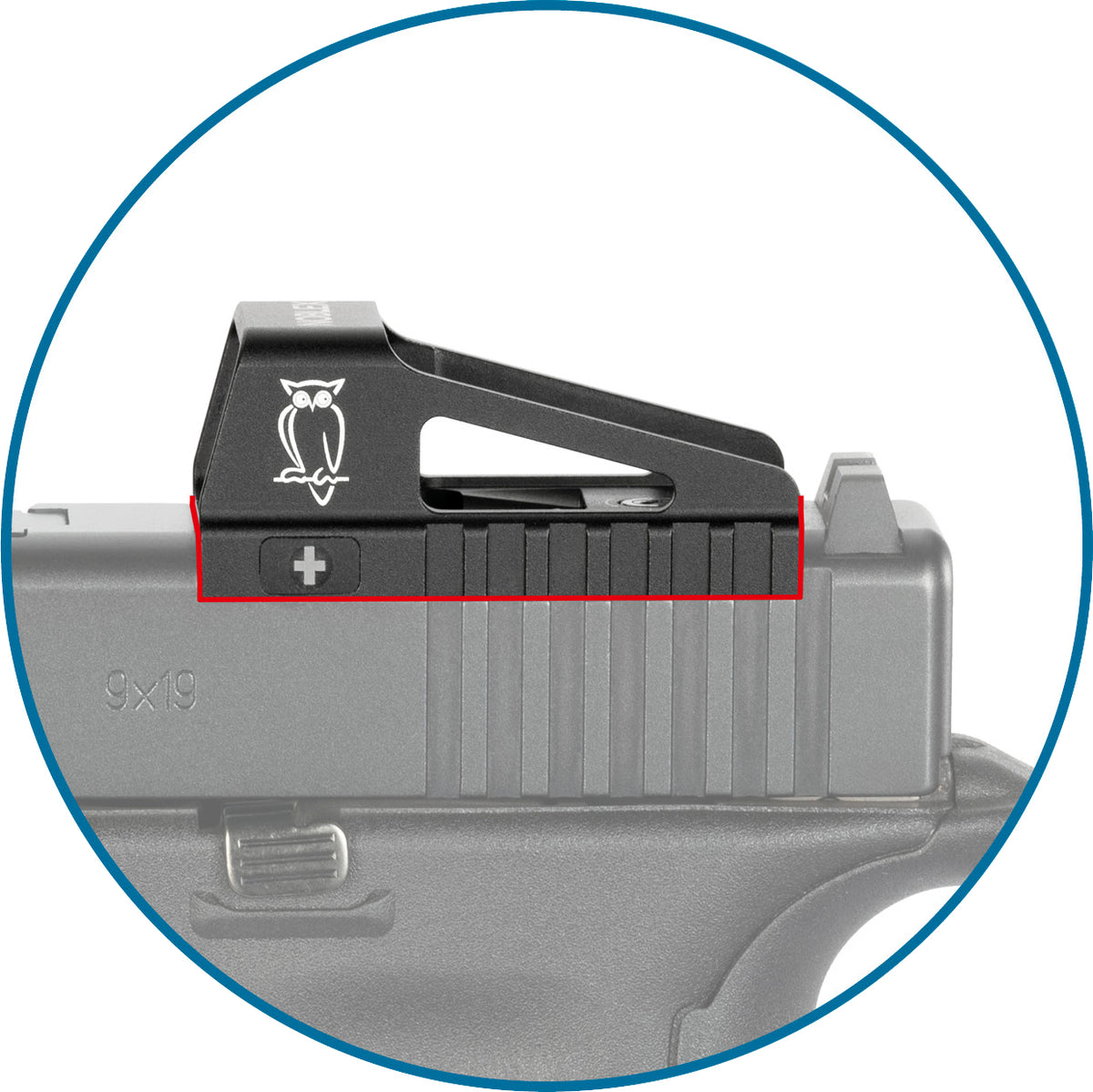 Noblex e-optics Noblex red dot nv 1x23 OS dla glock mos (4,0 moa)