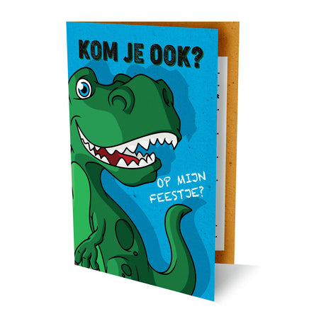 Zaproszenia z dinozaurami, 6 szt.