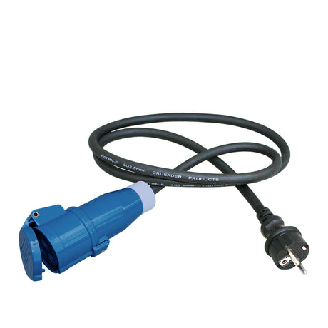 Kabel przejściowy 1,5 m 3x 2,5 mm² z wtyczką Schuko i gniazdem cee