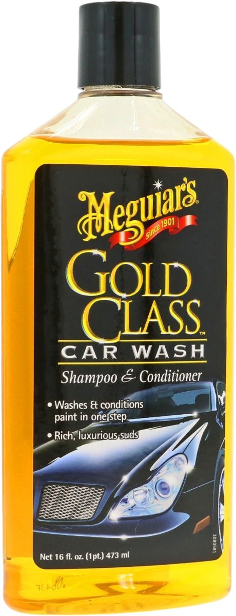 Meguiar's meguiar's gold class car wash szampon odżywka - 473ml - luksusowy szampon samochodowy - głębokie czyszczenie nabłyszczające
